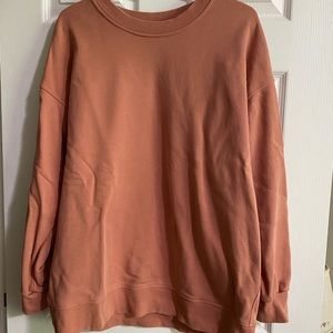 Lululemon Perfectly Oversized Crew, Pullover, Pink Savannah, only worn twice